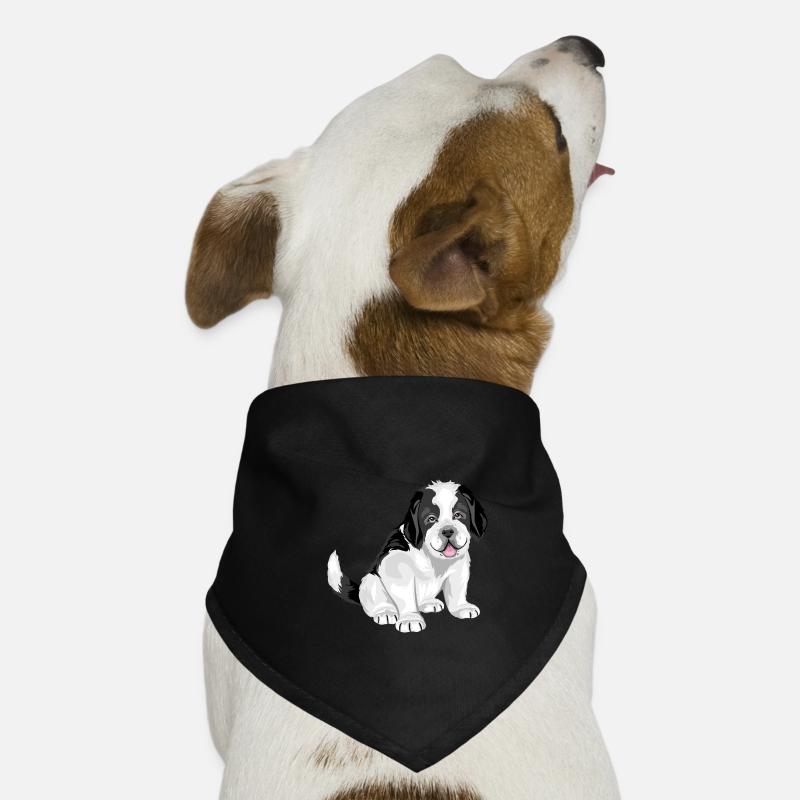 Mignon chiot Saint Bernard Bandana pour chien