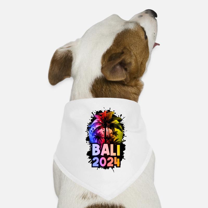 Bali 2024 Vacances Coloré Bandana pour chien