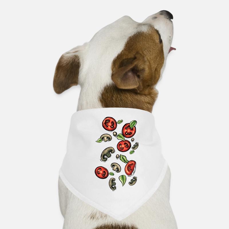 tomate champignon feuille ingredients ingrediant Bandana pour chien