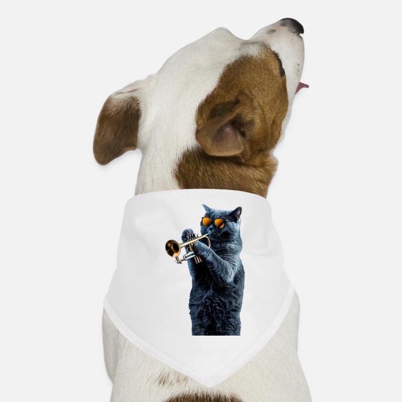 Trompette bleue russe Bandana pour chien