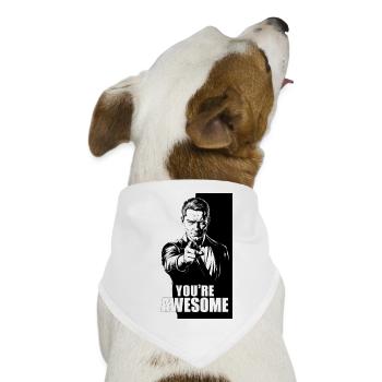 You‘re Awesome - Hunde-Bandana - Weiß - Vorne