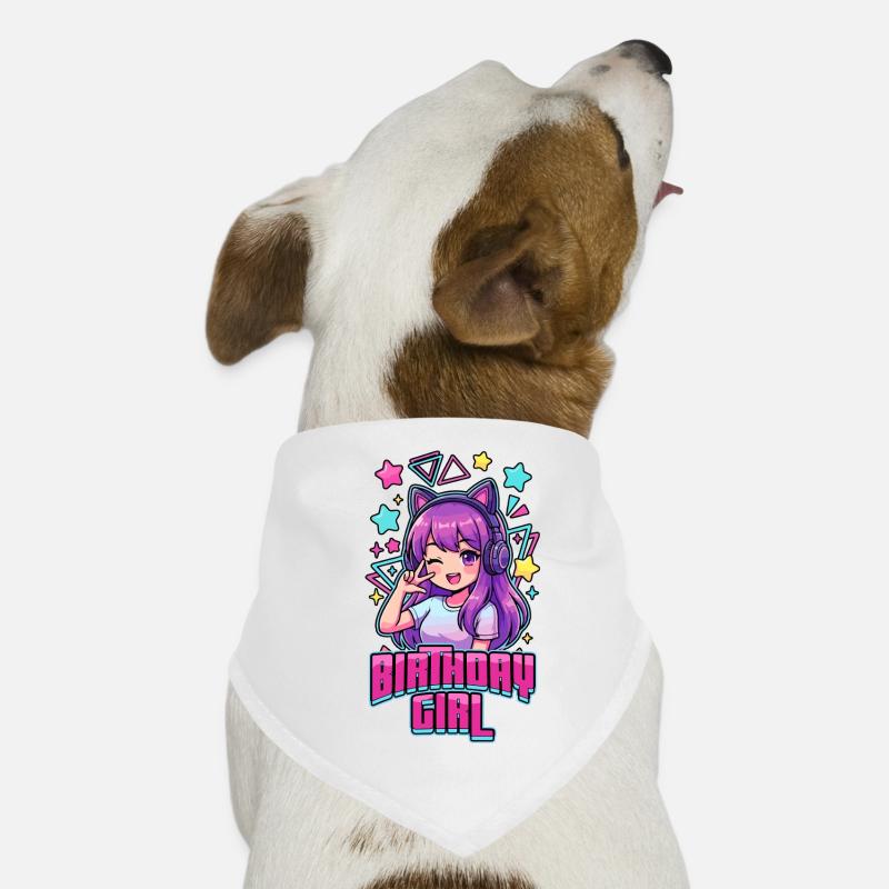 Fille d’anniversaire Pop coréenne K-Pop d’anniversaire Bandana pour chien