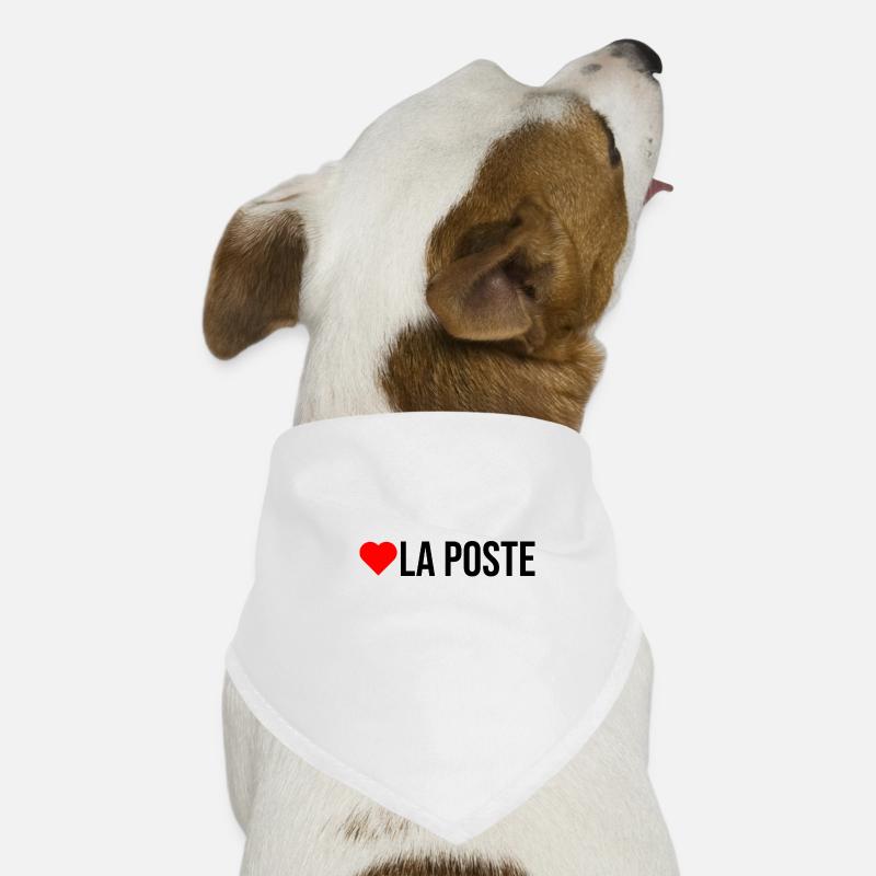 j'aime la poste facteur livraison Bandana pour chien