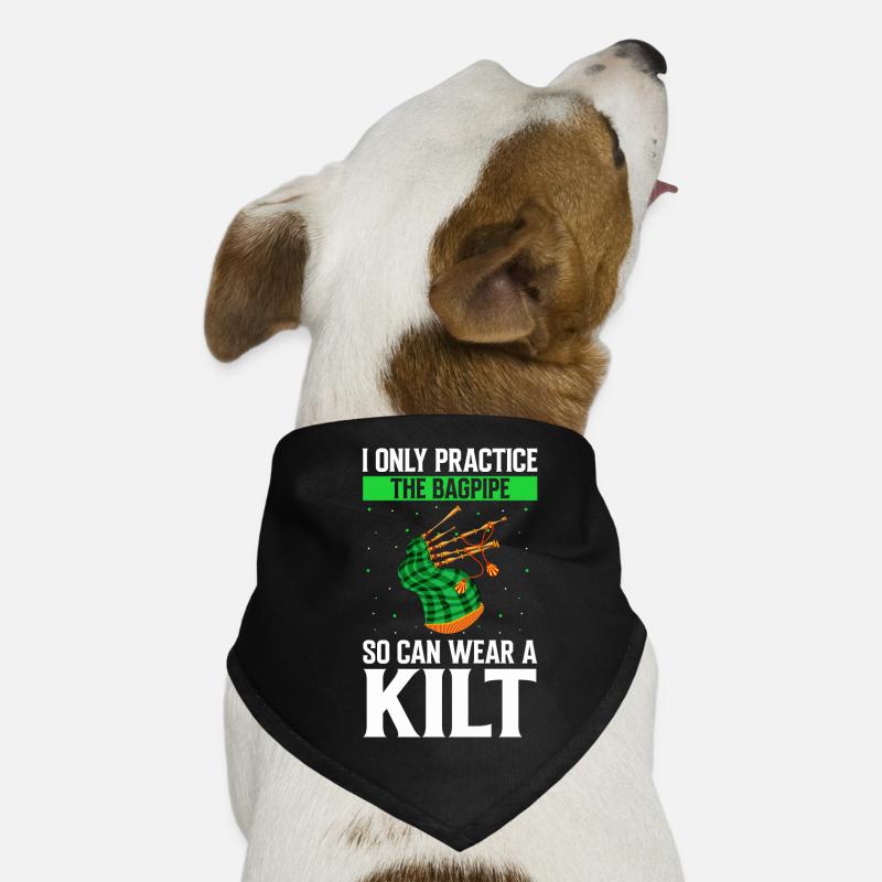 Conception de cornemuse pour la fierté écossaise et la cornemuse Bandana pour chien