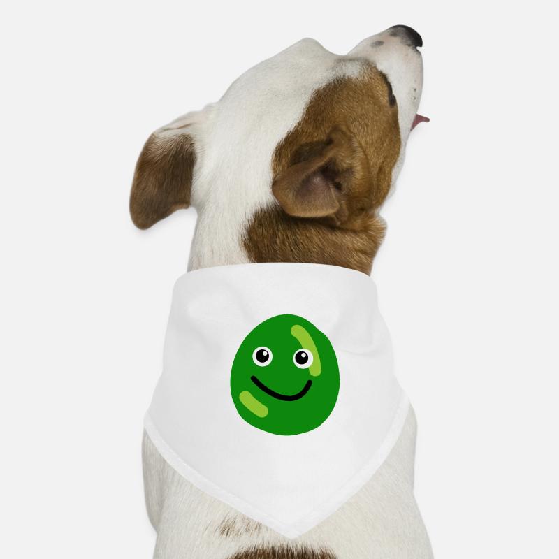 Erbsengesicht - Hunde-Bandana - Weiß