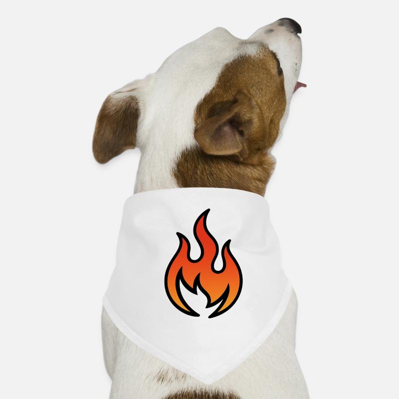 Flamme Ardent Dégradé Chaud Bandana pour chien