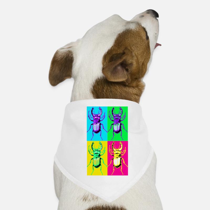Coléoptère Pop Quadri Bandana pour chien