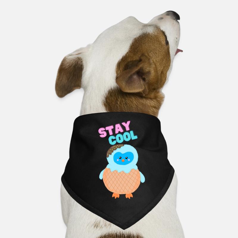 Stay cool Eiscreme Pingu Hunde-Bandana