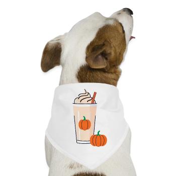 Herbst Getränk - Hunde-Bandana - Weiß - Vorne