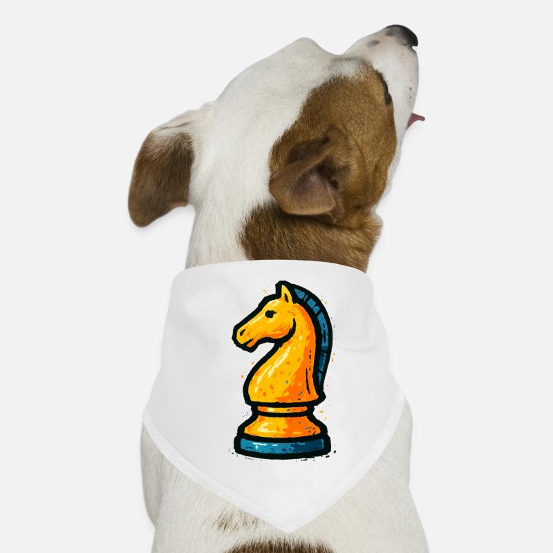 Dominate the Chessboard: Strategic Knight Dog Bandana