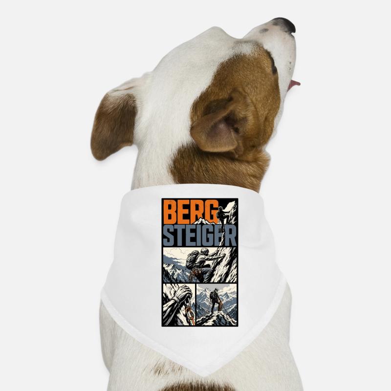 Bergsteiger Abenteuer Comic Design Hunde-Bandana