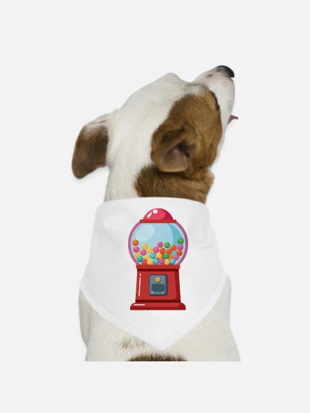 Gumball Machine - Dog Bandana - white - Front