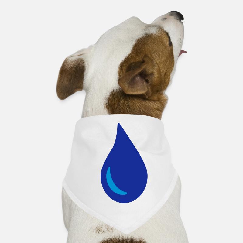 Wassertropfen Hunde-Bandana