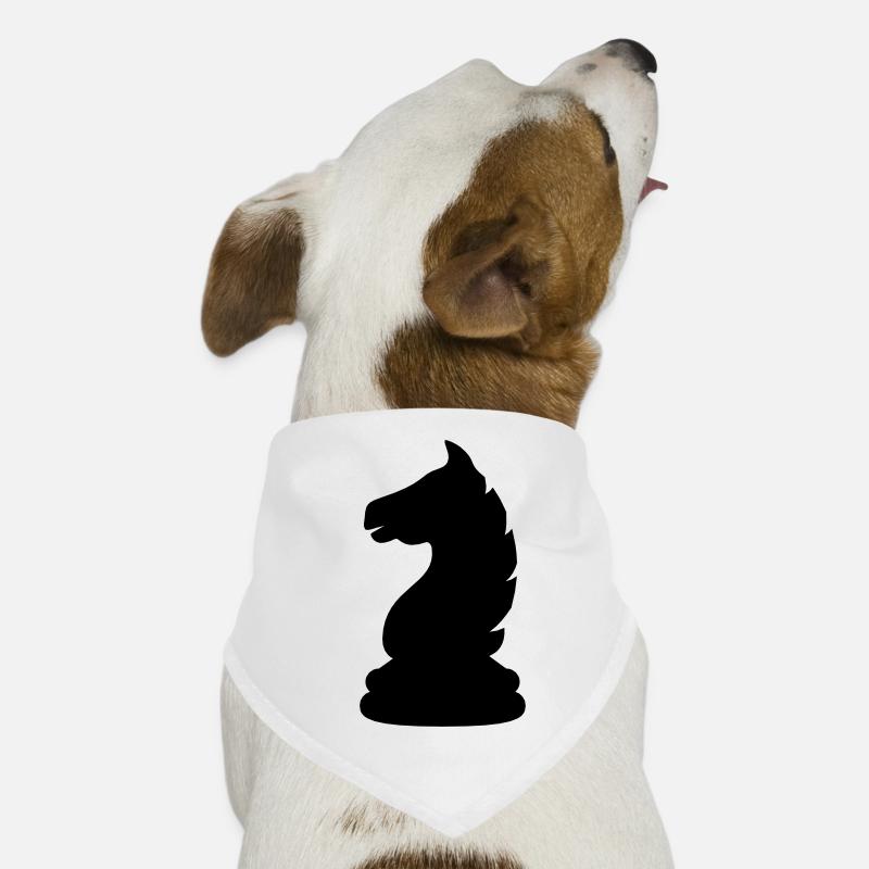 Springer Figur Schach Hunde-Bandana