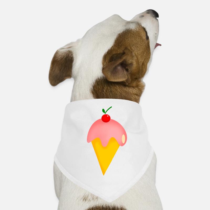 ERDBEERKIRSCH-EISCREME Hunde-Bandana