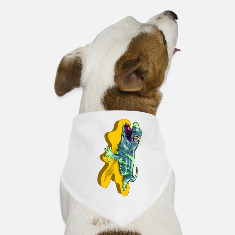 Gecko print Dog Bandana