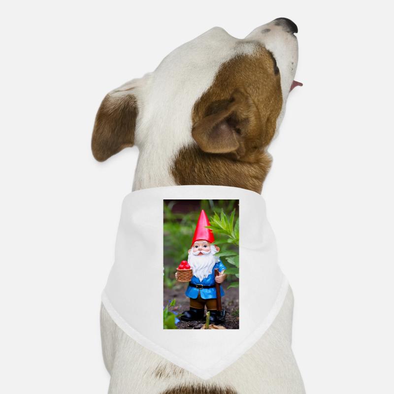 Gartengnom mit Korb Hunde-Bandana