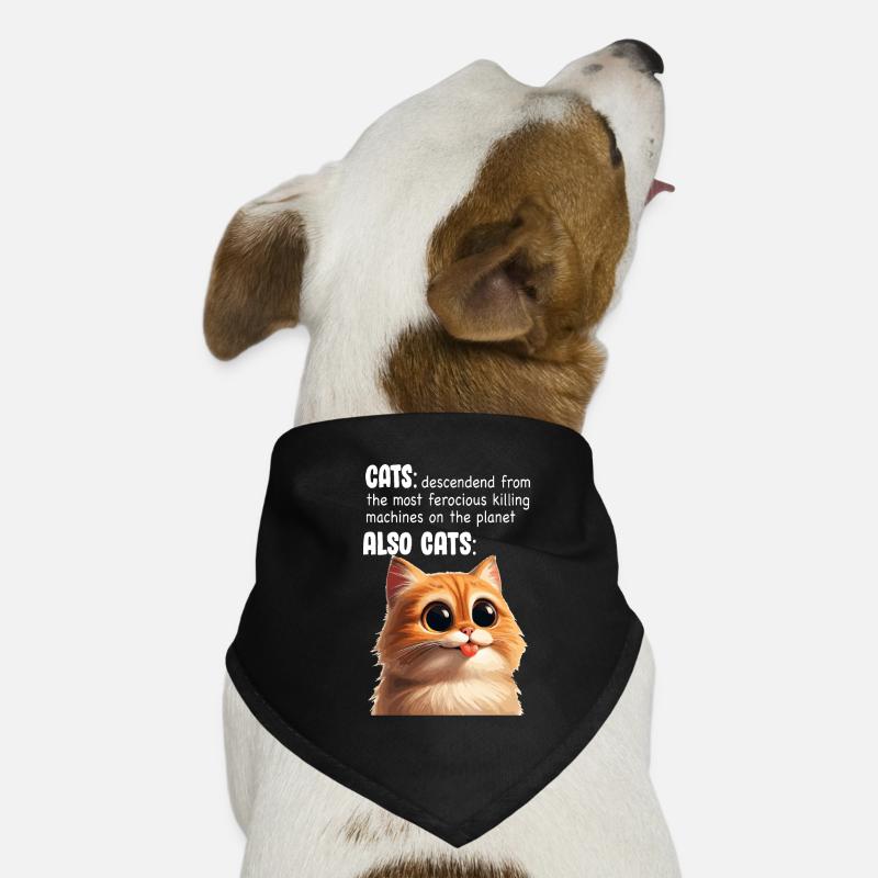 Chat mignon Meme Bandana pour chien