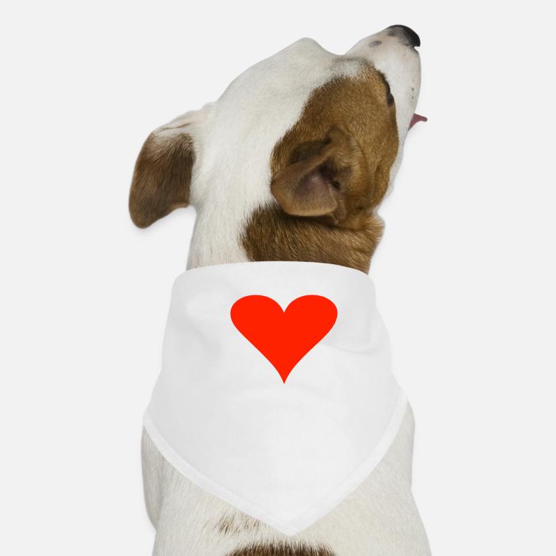 herz Love Liebe Freunde Freundschaft Hunde-Bandana