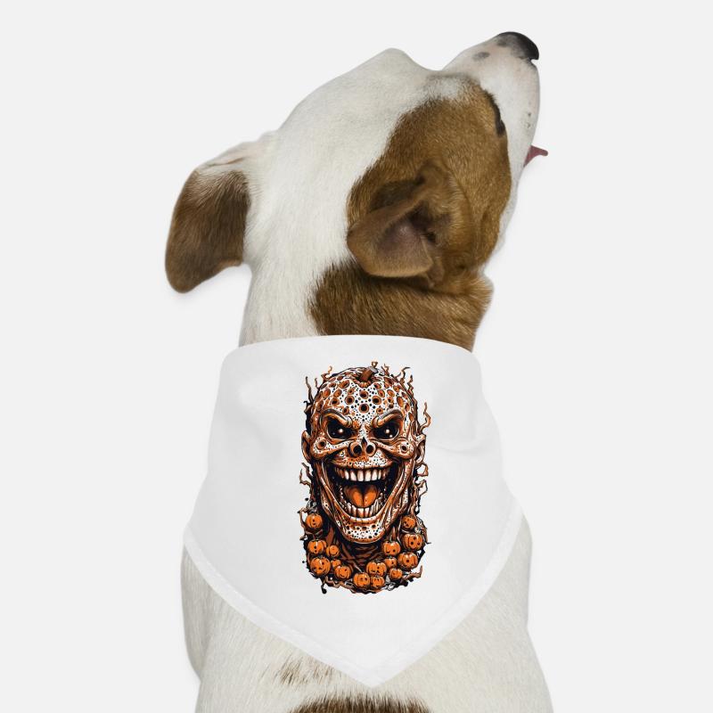 Effrayant Halloween Pumpkin Trypophobia Design Bandana pour chien