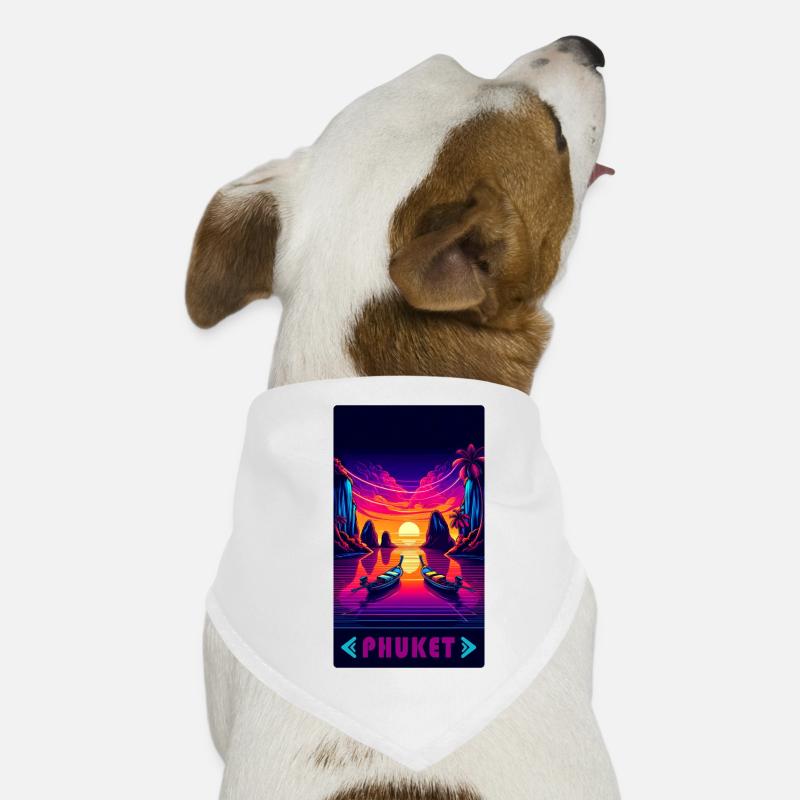 Phuket Thailand sunset design Dog Bandana
