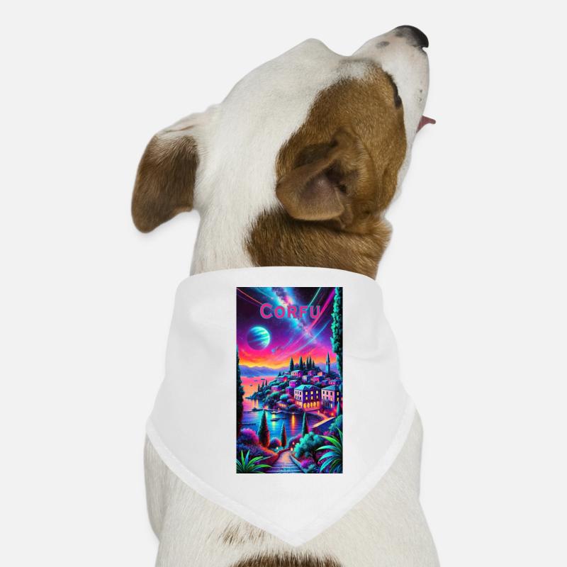 Corfu Greece cities design Dog Bandana