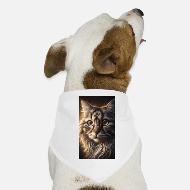 Portrait de chat Bandana pour chien