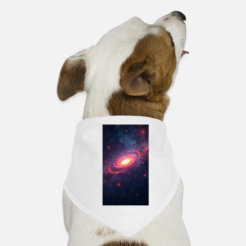 Core Galaxy Neon Spiral Dog Bandana
