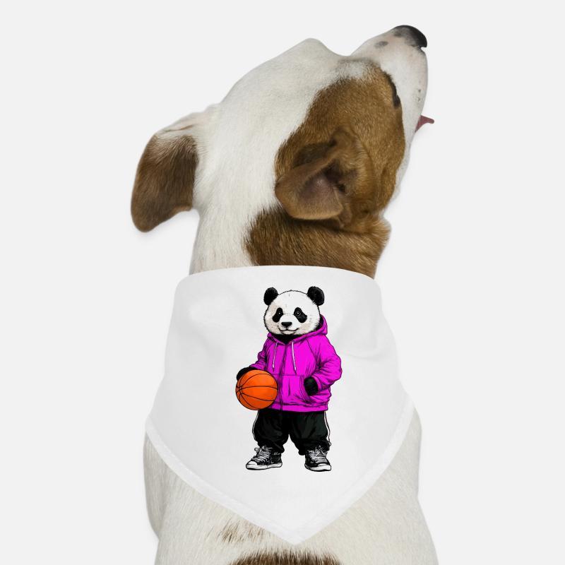 Panda de basket-ball Bandana pour chien