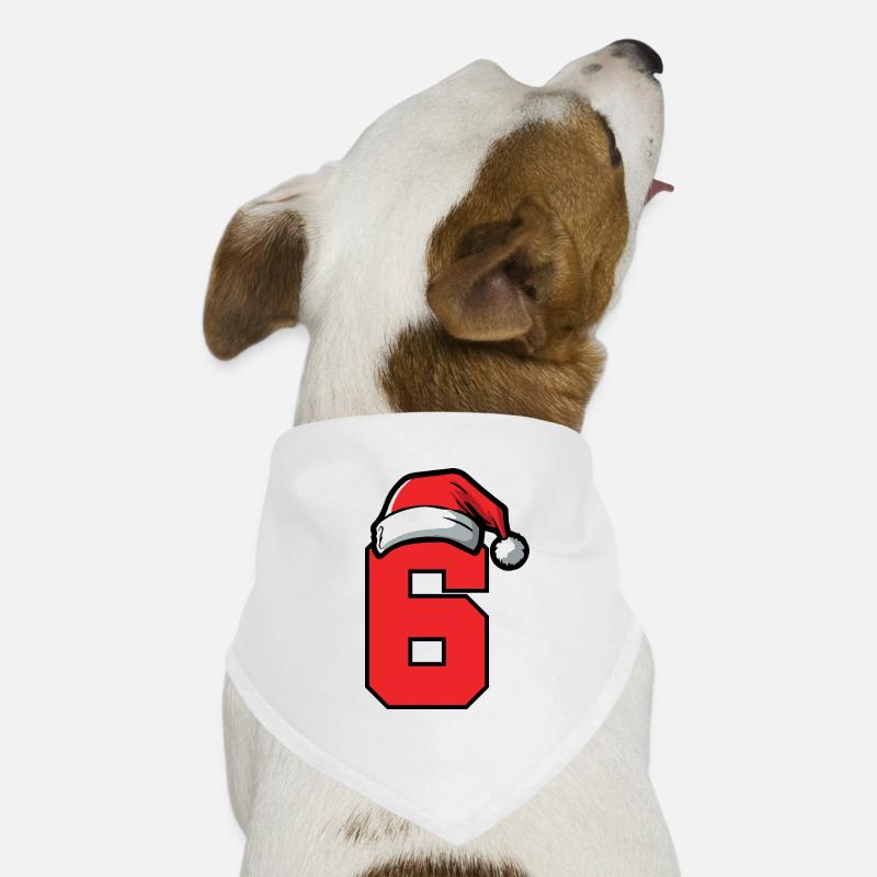 6 Number Christmas Dog Bandana