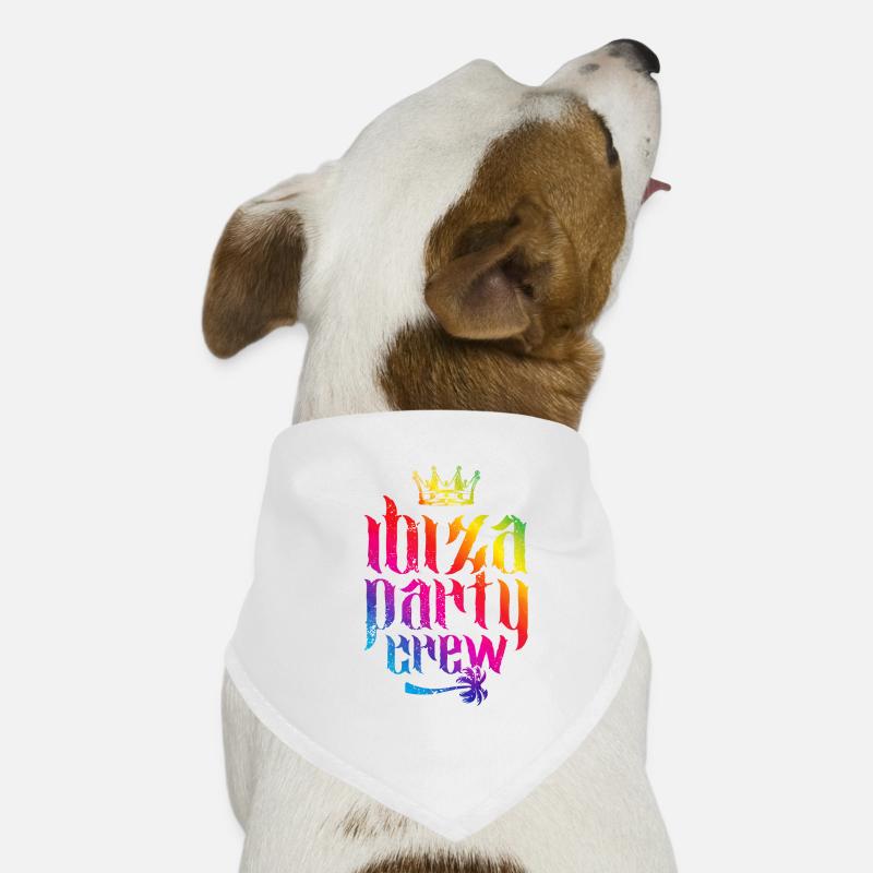 ibiza party crew bunt Hunde-Bandana