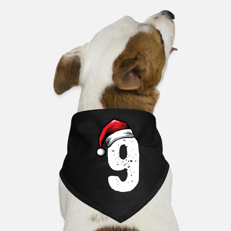 9 Numéro de Noël Bandana pour chien