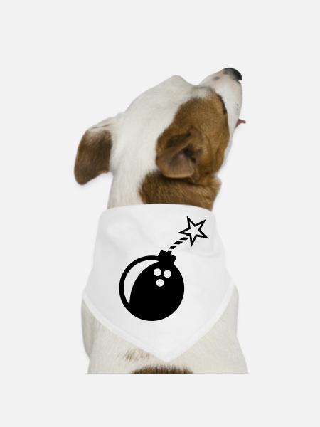 Bowling Ball Bowling Bowler Bowling Team Gift - Dog Bandana - white - Front