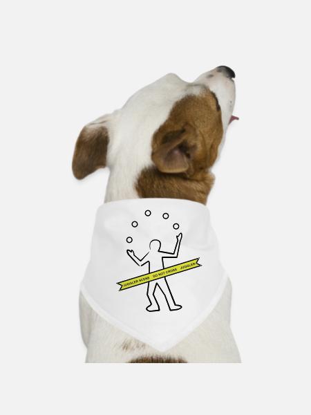 Juggler - Dog Bandana - white - Front