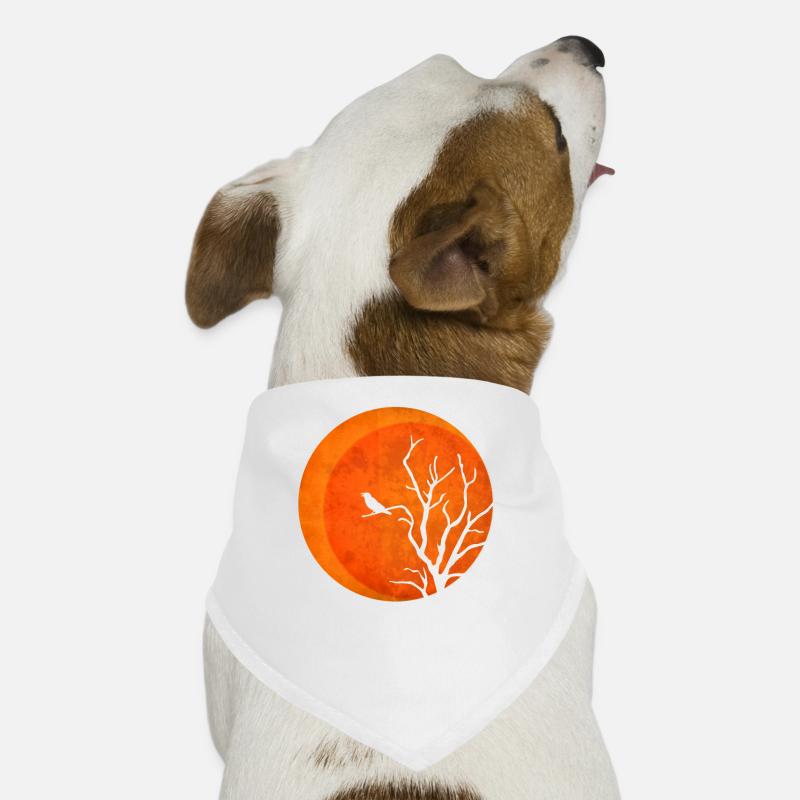 corbeaux - Bandana pour chien - blanc