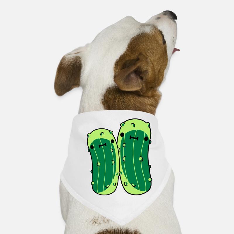 2 small cucumbers with sweet Dog Bandana