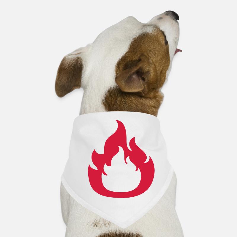 Conception de feu de logo Bandana pour chien