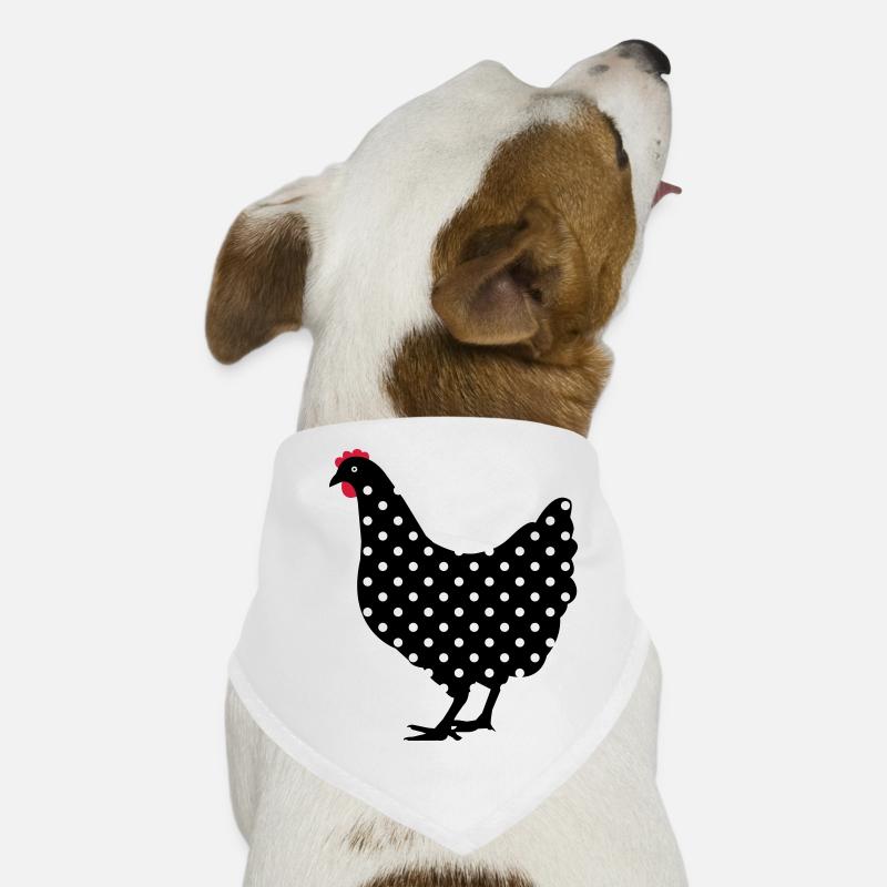 Chicken hen spotted Dog Bandana