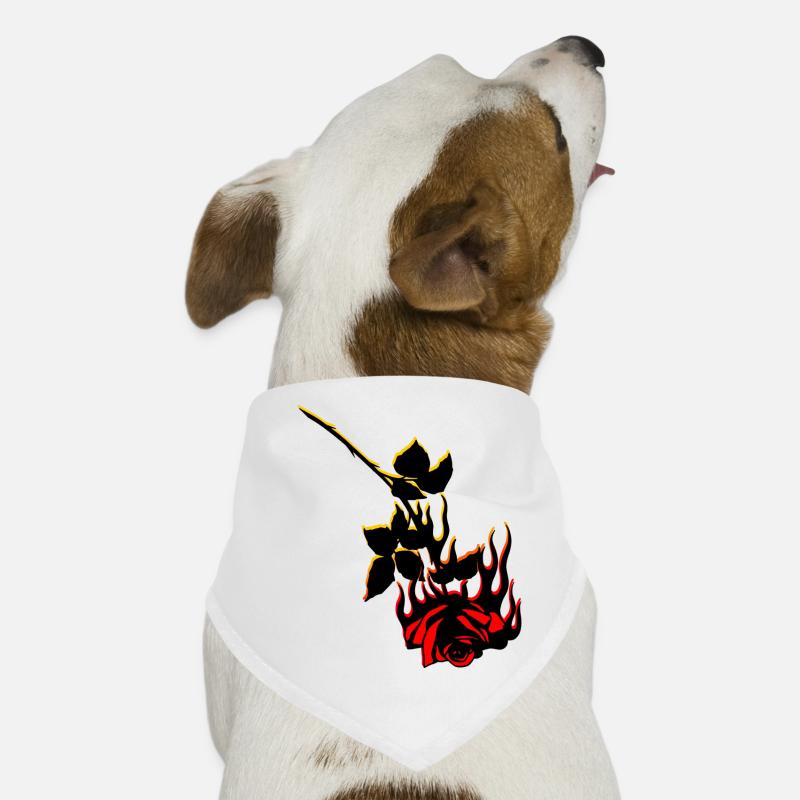 ROSE - Hunde-Bandana - Weiß