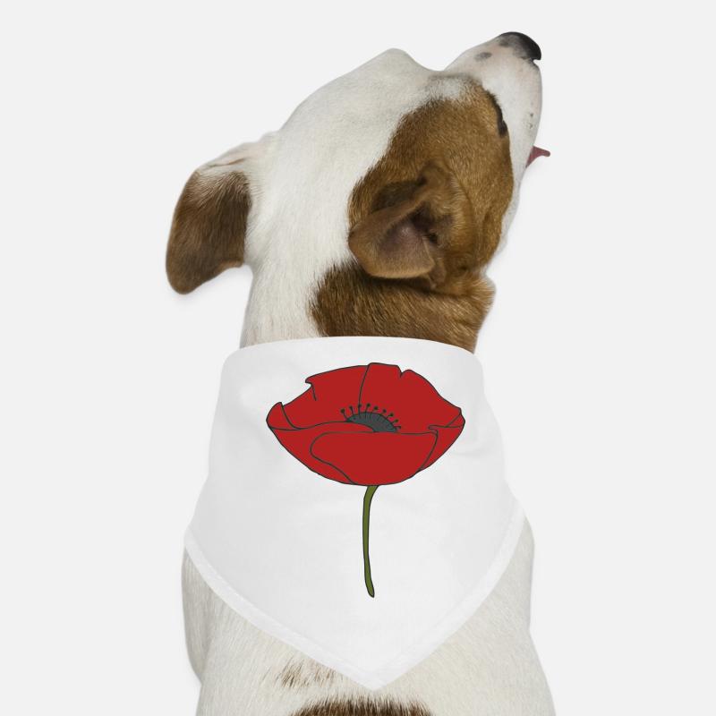 coquelicot Bandana pour chien