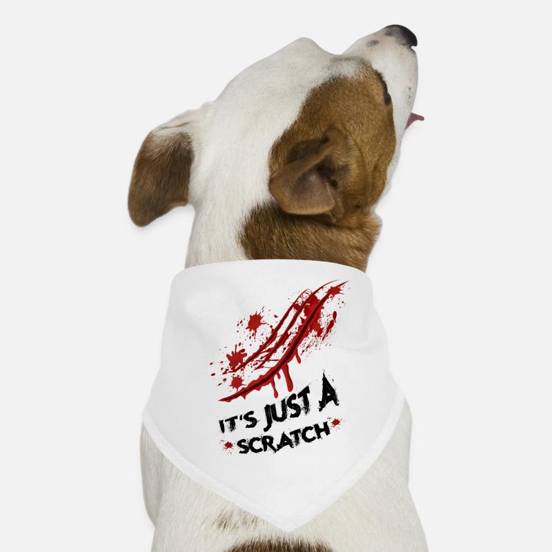 Nur ein Kratzer - Just a scratch Hunde-Bandana