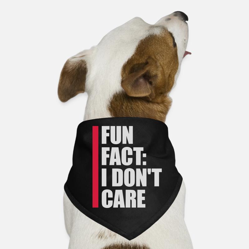 I dont care fact Hunde-Bandana