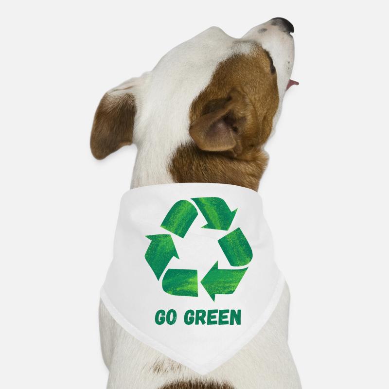 forward green Dog Bandana