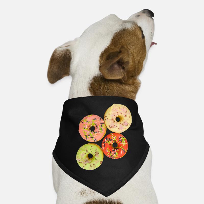 Farbenfrohe Donuts Hunde-Bandana