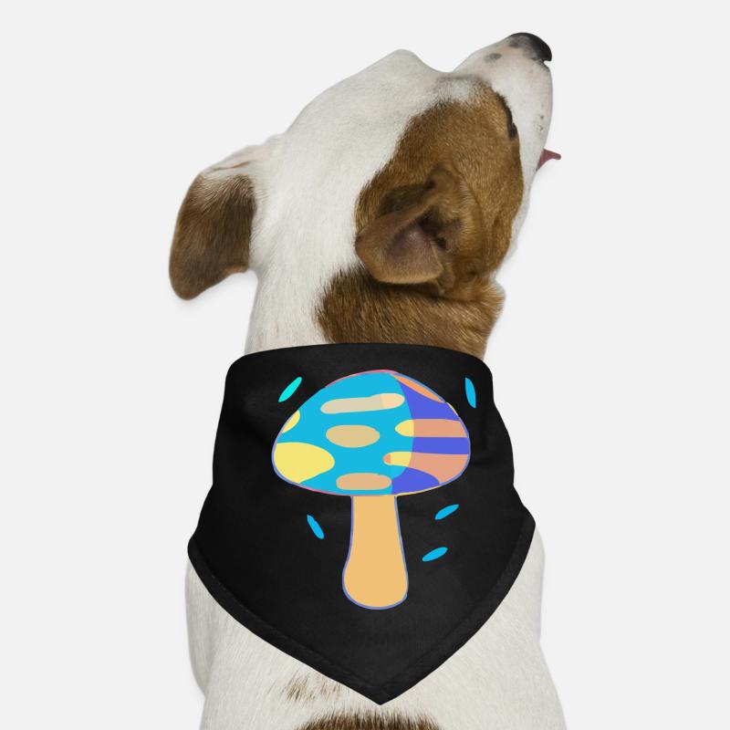 Le champignon bleu Bandana pour chien