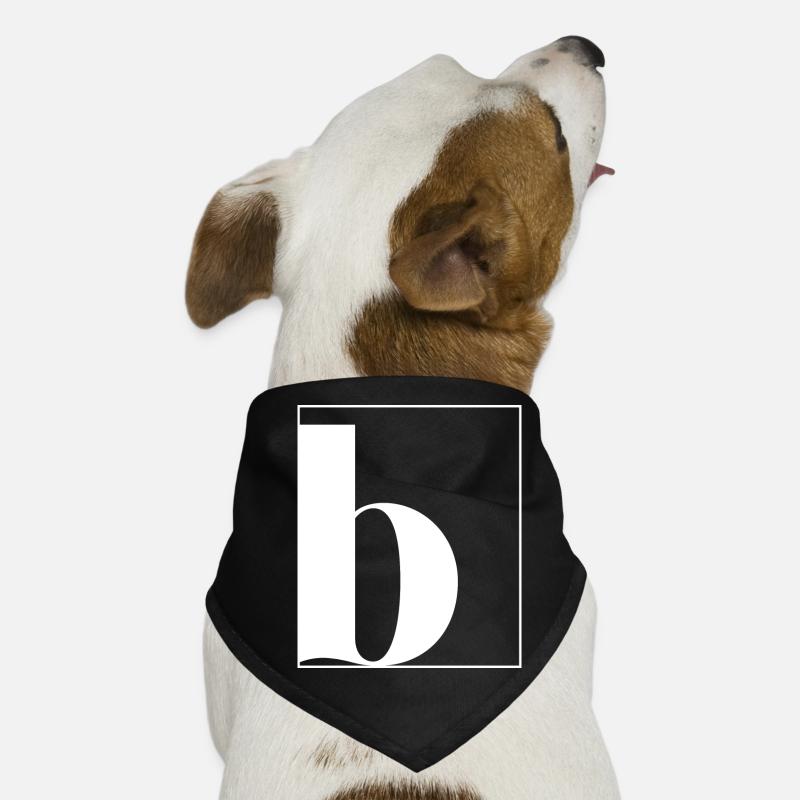Lettre alphabet b Bandana pour chien