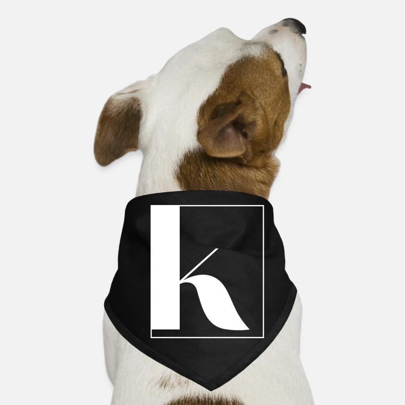 Buchstabenalphabet k Hunde-Bandana