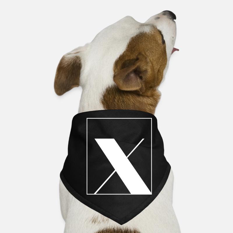 Buchstaben-Alphabet x Hunde-Bandana
