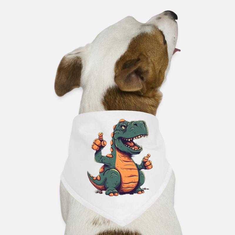 Daumen hoch Rex Ein freundlicher Dinosaurier Hunde-Bandana
