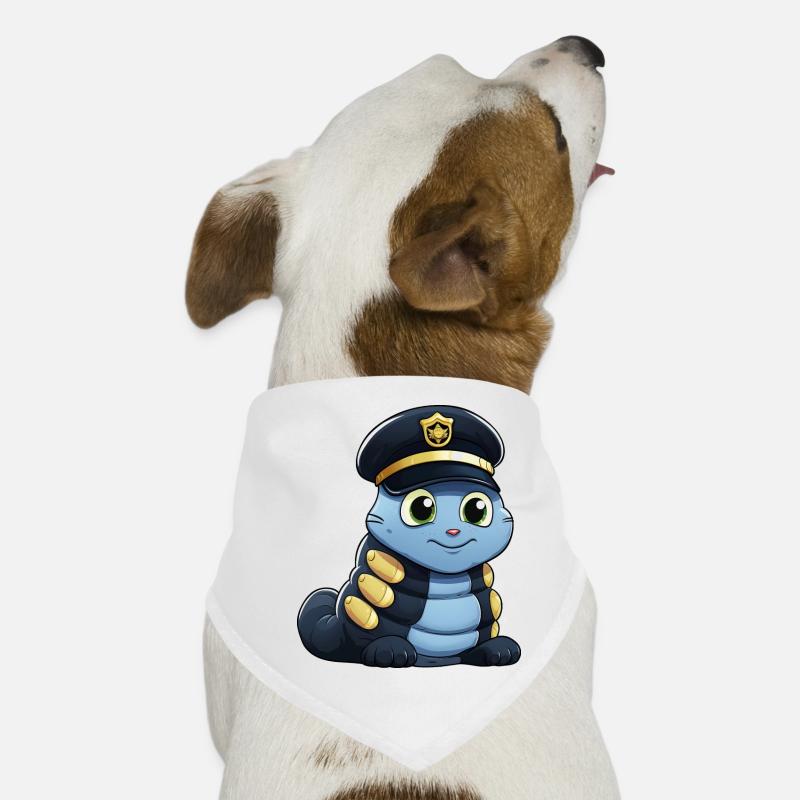 Police Caterpillar Dog Bandana